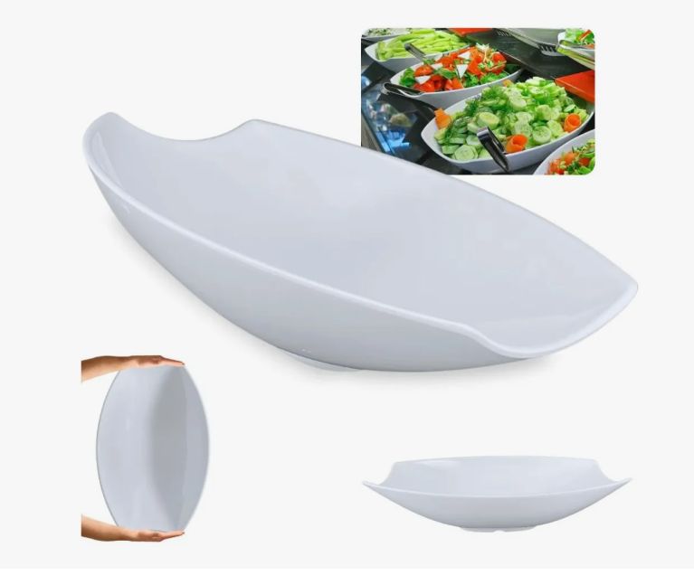 Saladeira Oval Canoa Melamina 41cm Bestfe... Saladeira Oval Canoa Melamina 41cm Bestfe...