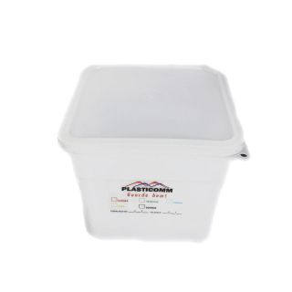 Caixa Plast Quad 18x18x13cm 3L Bca PLC_402 Caixa Plast Quad 18x18x13cm 3L Bca PLC_402