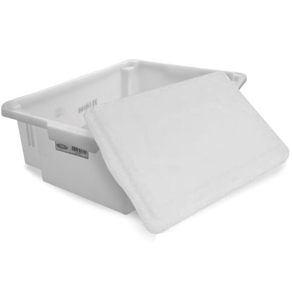 Caixa Plástica com Tampa 65x44x22cm 45 Li...