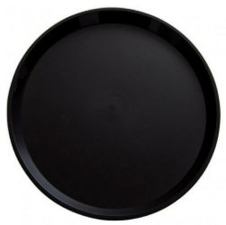 Bandeja Antiderrapante Redonda 46cm Preta... Bandeja Antiderrapante Redonda 46cm Preta...