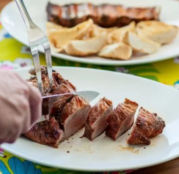 Travessa Porcelana Steak Blanc 30x26cm Ar...
