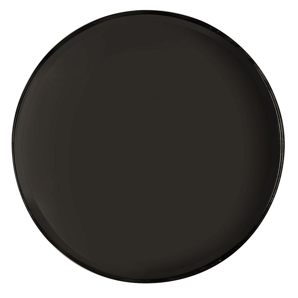 Bandeja Antiderrapante Redonda 40cm Preta...