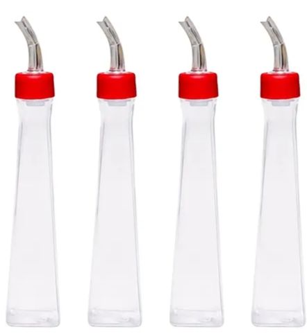 Galheteiro Square 200ml Vermelho Vemplast... Galheteiro Square 200ml Vermelho Vemplast...