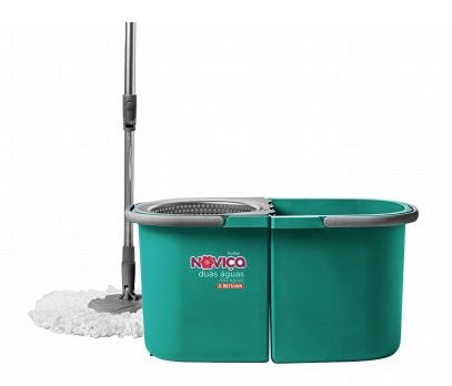 Mop Balde Duplo 2 Águas Desmontável 17 Li... Mop Balde Duplo 2 Águas Desmontável 17 Li...