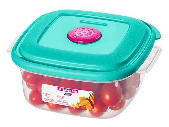 Caixa Plástica Quadrada 580ml Sanremo Ref...