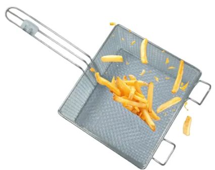 Cesta para Fritura Quadrada 26x23x13cm Aç...