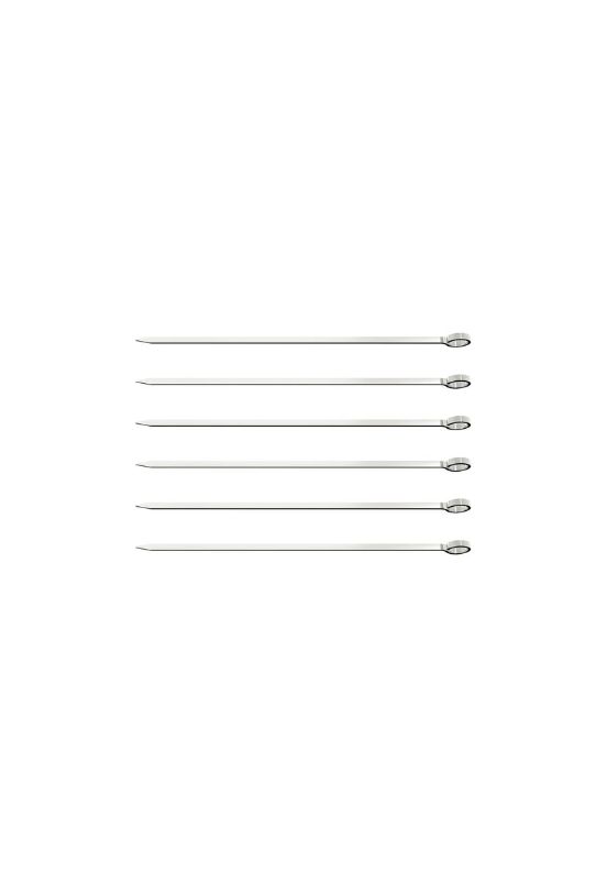 Espeto para Brochete 20cm Conjunto com 6 ... Espeto para Brochete 20cm Conjunto com 6 ...