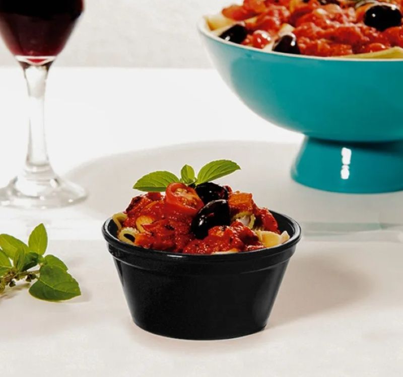 Ramekim Cheff Plast Preto 90ml 7x4cm Vemp... Ramekim Cheff Plast Preto 90ml 7x4cm Vemp...