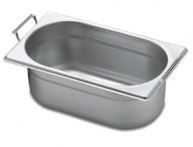 Cuba GN 1/4 Inox com Alça 26,5x16x10cm Or... Cuba GN 1/4 Inox com Alça 26,5x16x10cm Or...