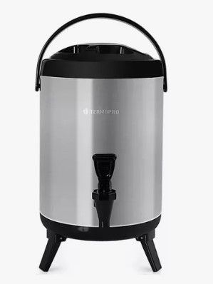 Botijão Térmico Inox Preto 8 Litros Marca...
