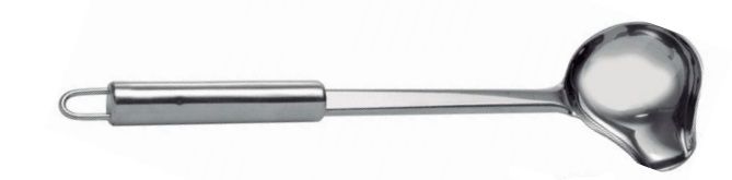 Concha para Molho Aço Inox Cabo Redondo 8...