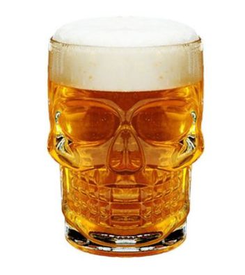 Caneca Chopp Caveira Vidro 350ml Yangzi R... Caneca Chopp Caveira Vidro 350ml Yangzi R...