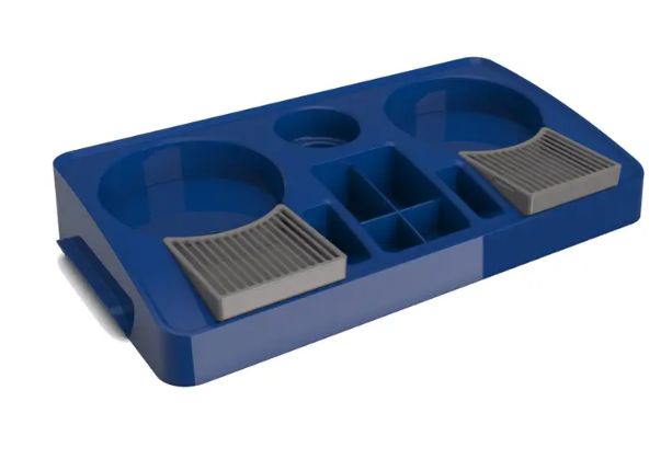 Bandeja Organiz 2 Garrafas e Saches Azul ... Bandeja Organiz 2 Garrafas e Saches Azul ...