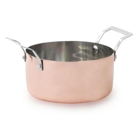 Mini Caçarola Redonda 12x6cm em Cobre Mim... Mini Caçarola Redonda 12x6cm em Cobre Mim...