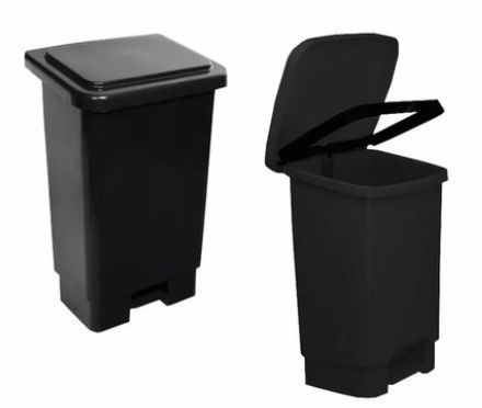 Lixeira Retangular com Pedal 100 Litros P... Lixeira Retangular com Pedal 100 Litros P...