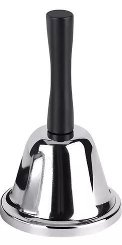 Campainha Sino Cromado com Cabo de Madeir...