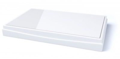 BLKMesa Termica Fria Vidro 53x32cm Bco MM...