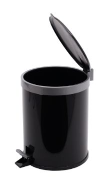Lixeira de Pedal 12 Litros 24x31cm Preto ... Lixeira de Pedal 12 Litros 24x31cm Preto ...