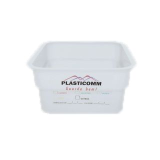 Caixa Plast Quad 18x18x10cm 2L Bca PLC_401