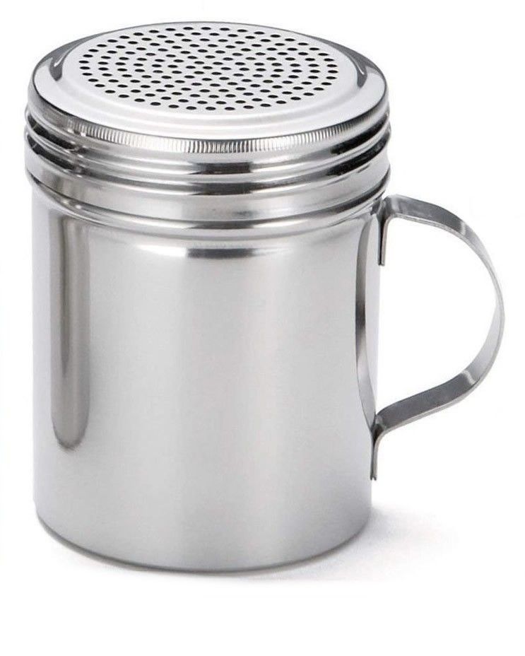 Polvilhador Saleiro Fino Alc Inox 250ml L... Polvilhador Saleiro Fino Alc Inox 250ml L...