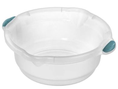 Bacia Plástica 14 Litros Redonda 43cm San... Bacia Plástica 14 Litros Redonda 43cm San...