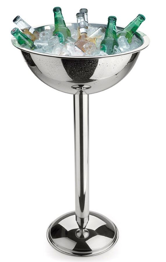 Champanheira Inox com Pedestal 12 Litros ...