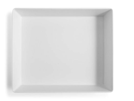 Travessa Retangular Melamina 30x25x6cm Br... Travessa Retangular Melamina 30x25x6cm Br...