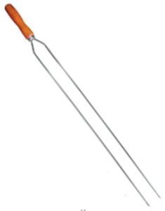 Espeto Duplo Simples Linguica 85cm MTX_8 Espeto Duplo Simples Linguica 85cm MTX_8