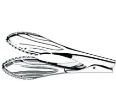 Pegador de Pão com Mola Arienzo 24cm Inox... Pegador de Pão com Mola Arienzo 24cm Inox...