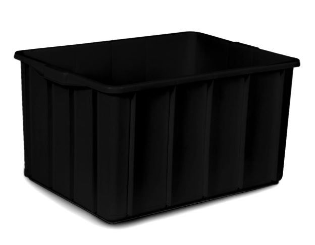 Caixa Plastica Fech 70x55x40cm 130l Pta M... Caixa Plastica Fech 70x55x40cm 130l Pta M...